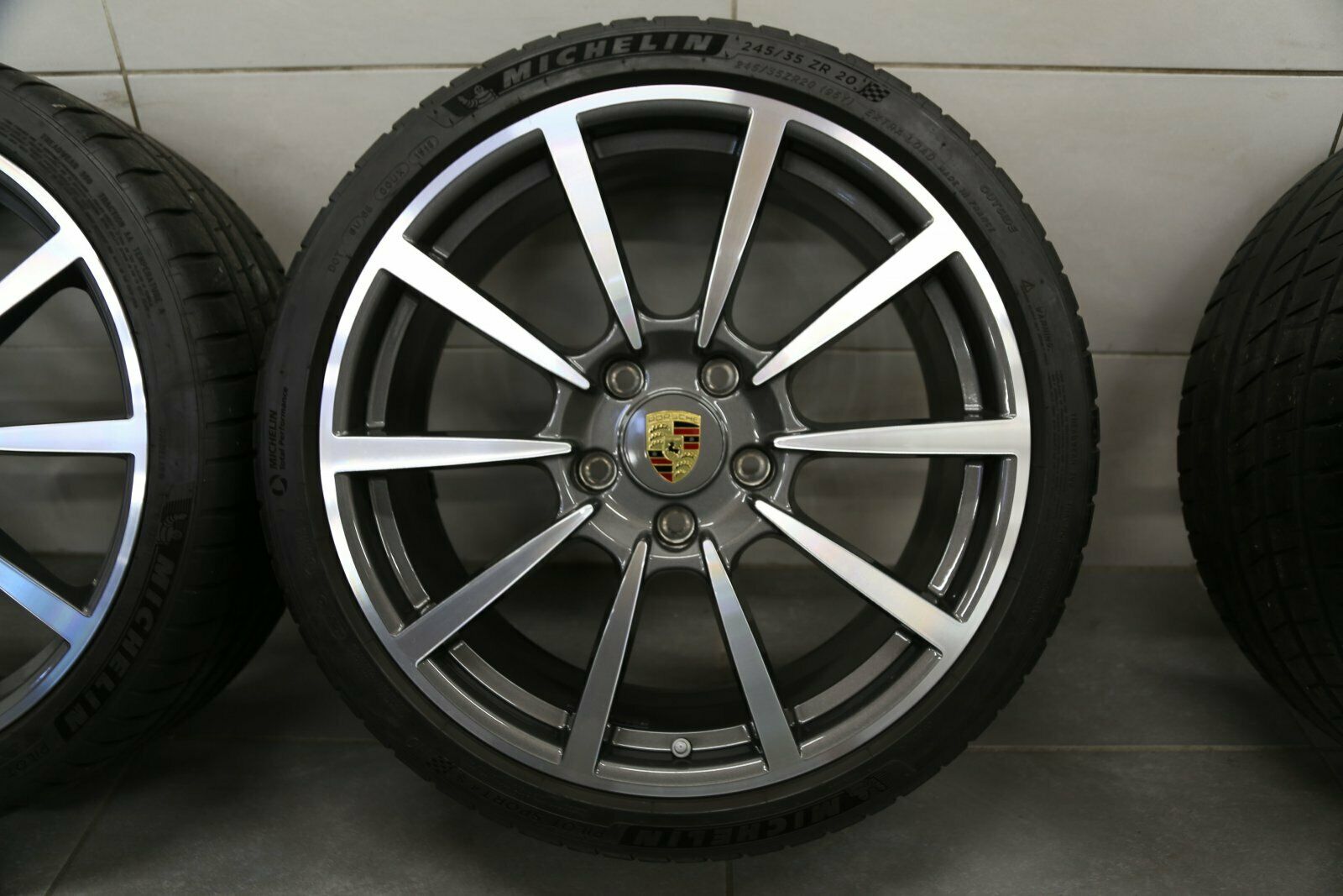 20 tommer sommerhjul original Porsche 991.2 Carrera C2 C2S aluminiumsfælge 99136276104