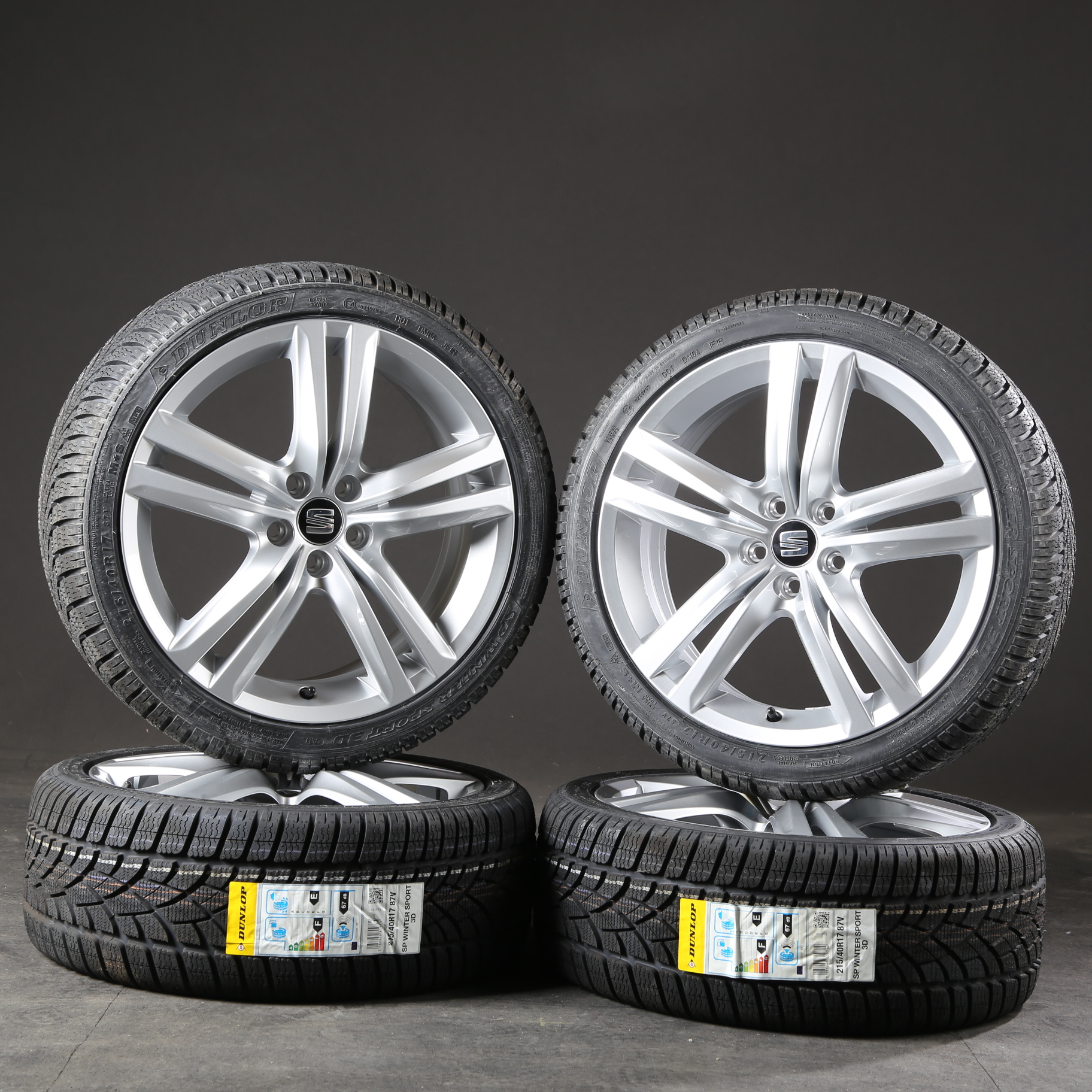 17 pouces roues d'hiver d'origine Seat Ibiza 6J 6J0601025Q pneus d'hiver