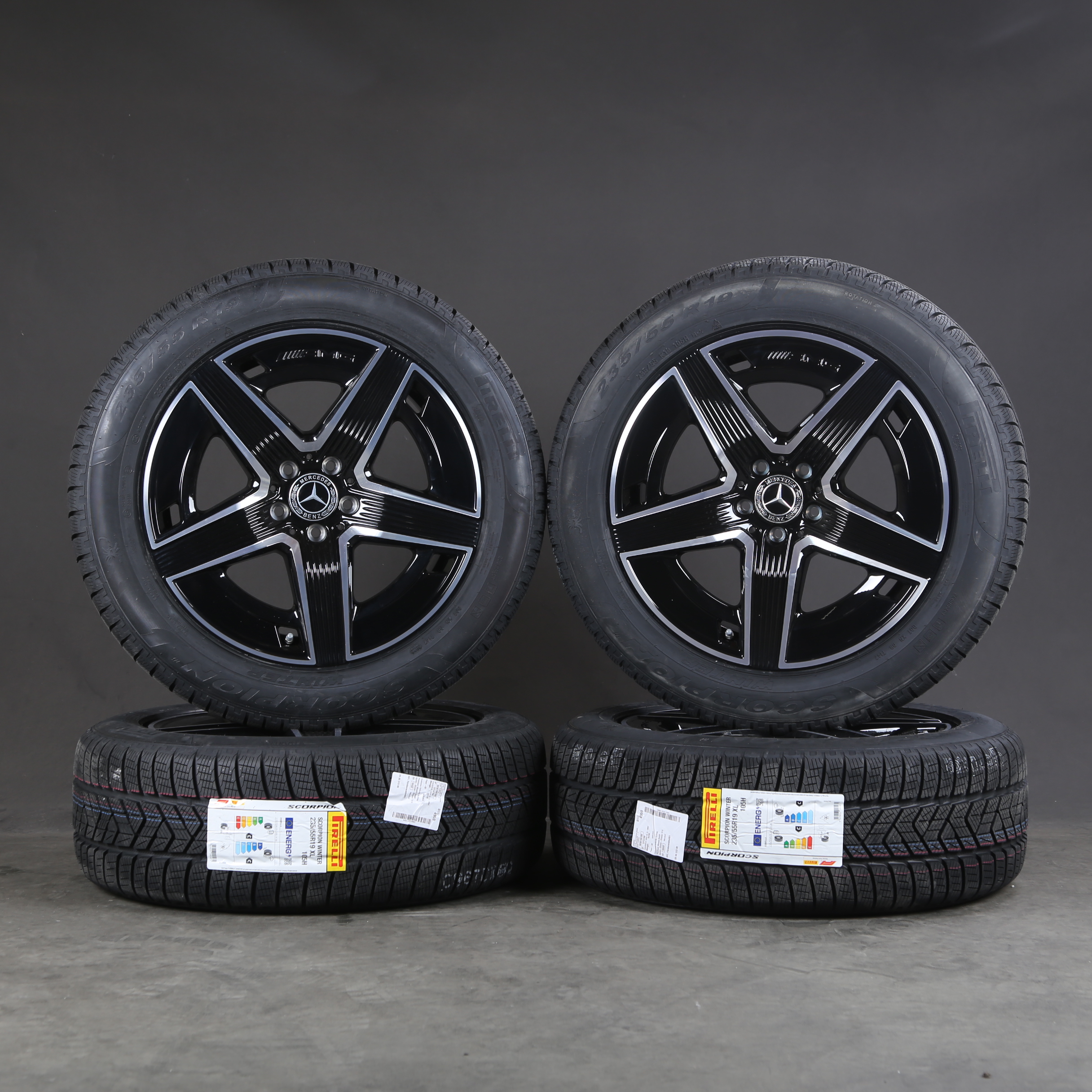 Llantas de invierno de 19 pulgadas AMG originales Mercedes GLC X254 C254 A2544010400 Neumáticos de invierno