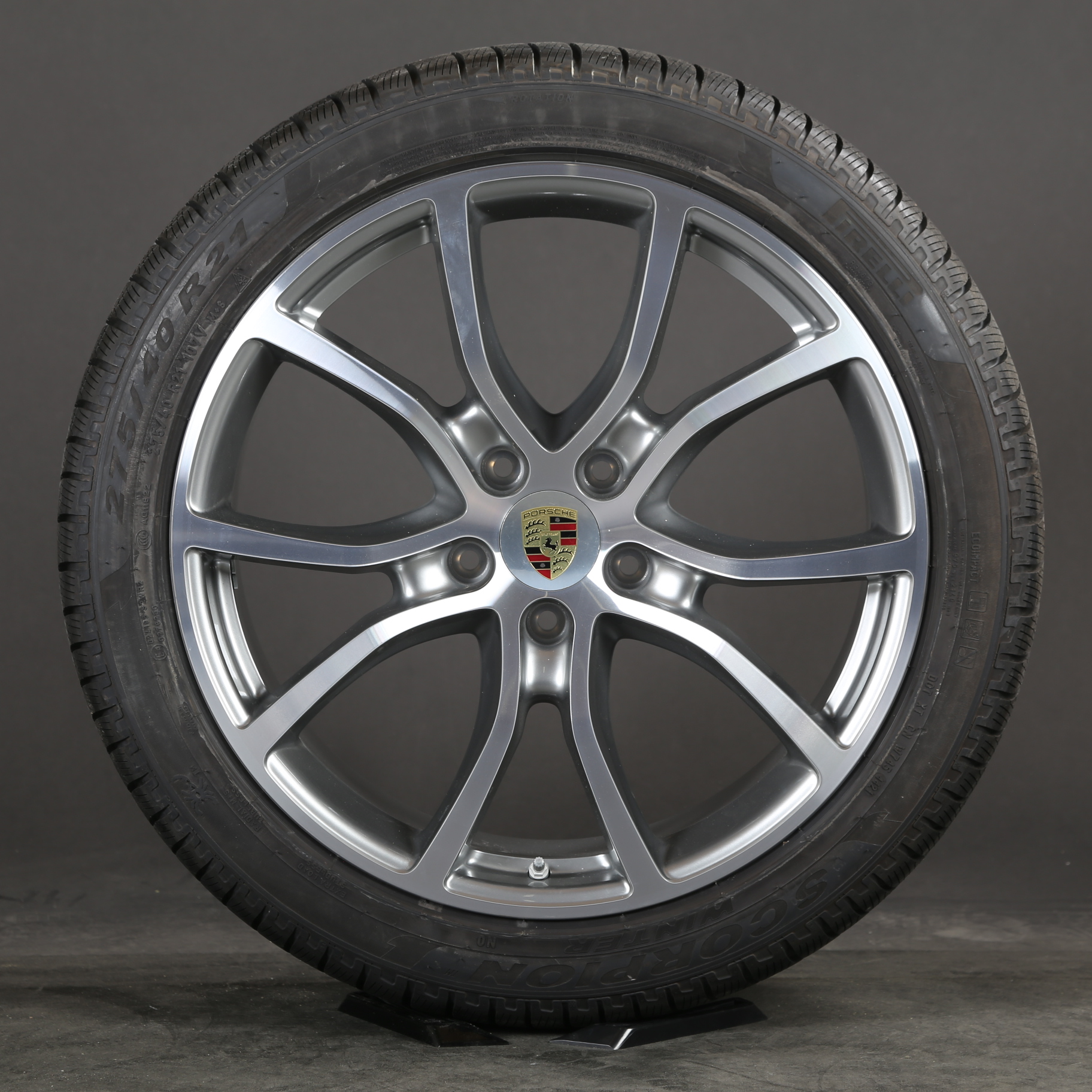 21 pouces roues d'hiver d'origine Porsche Cayenne 9Y Exclusive Design 9Y0601025BH NEUF