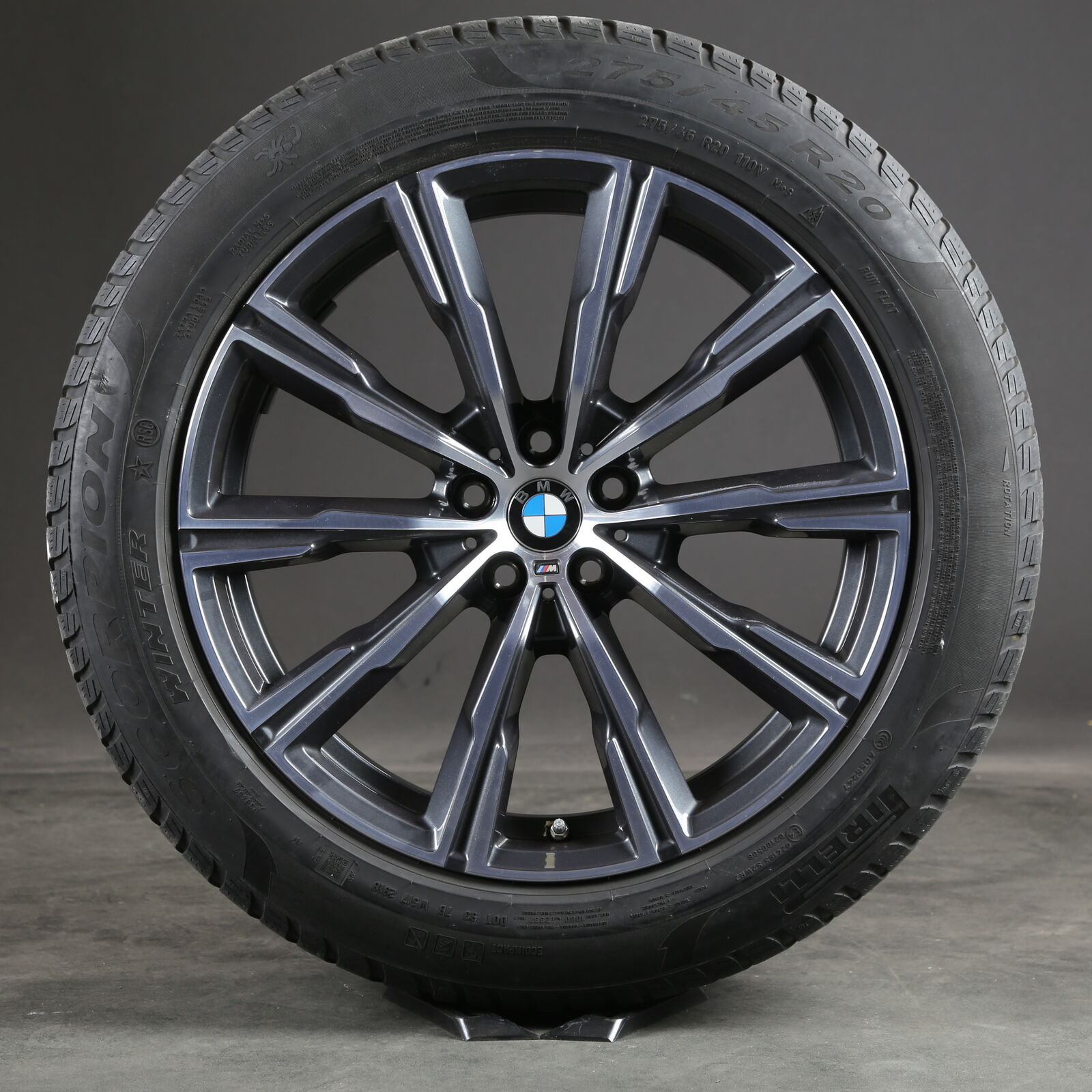 20 pouces roues d'hiver original BMW X5 X6 G05 G06 M740 8071996 pneus d'hiver