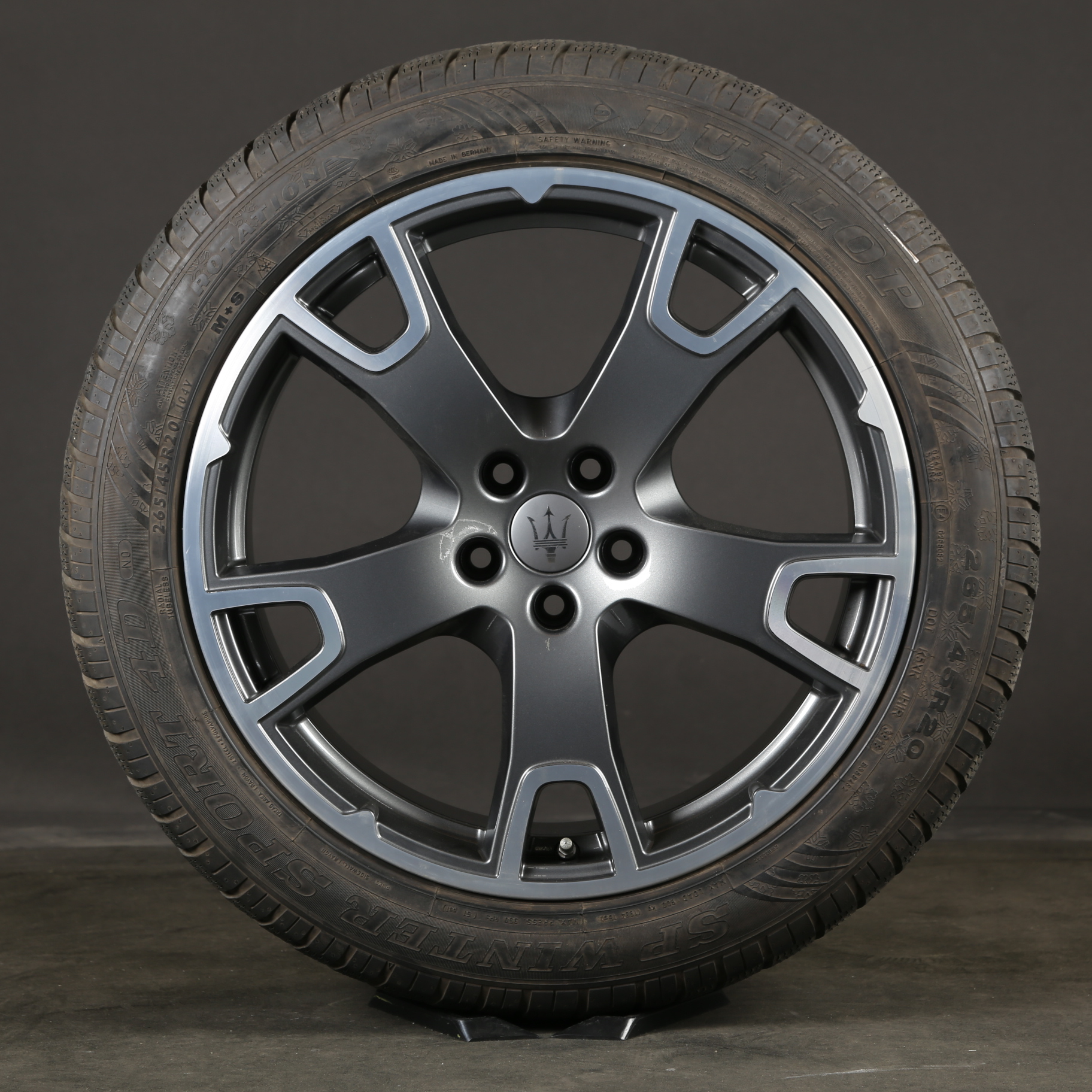 20 pouces roues d'hiver originales Maserati Levante M161 Nereo 670044701 pneus d'hiver