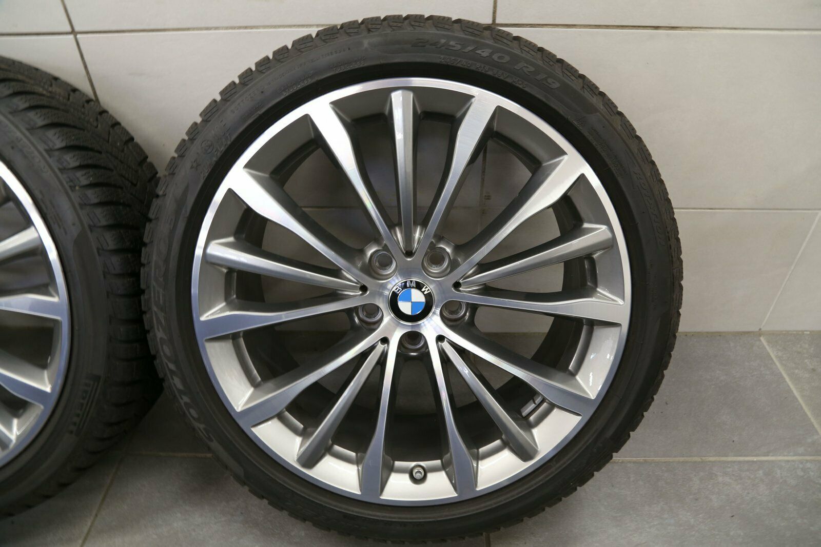 19 pouces roues d'hiver d'origine BMW Série 5 G30 G31 Styling 663 jantes 6873942 bicolor