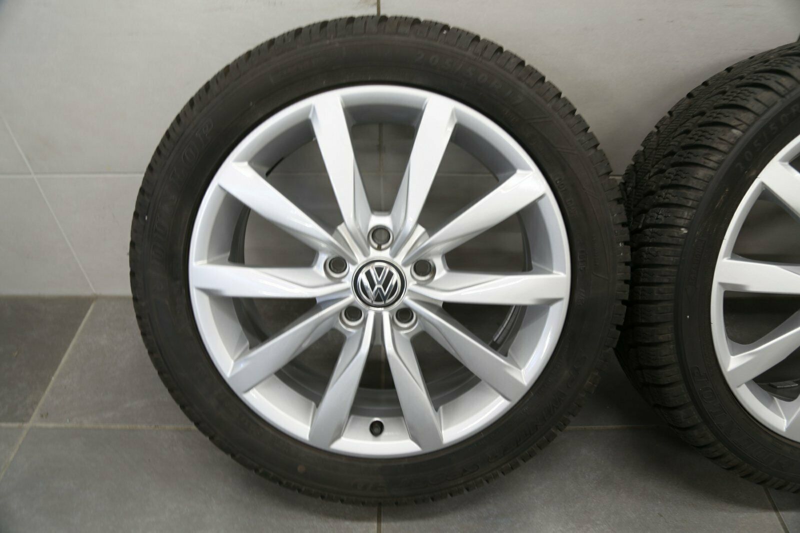 17 pouces roues d'hiver originales VW Golf VI 6 VII 7 jantes 5G0601025K pneus d'hiver