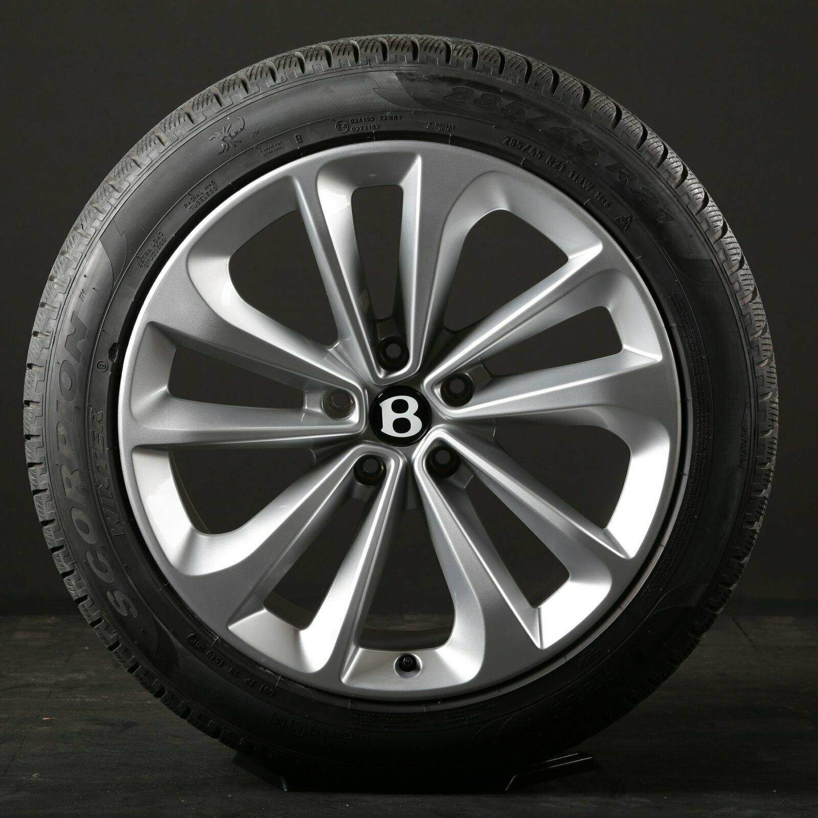 21 tommer originale vinterhjul Bentley Bentayga 4V1 alufælge 36A601025B fælge