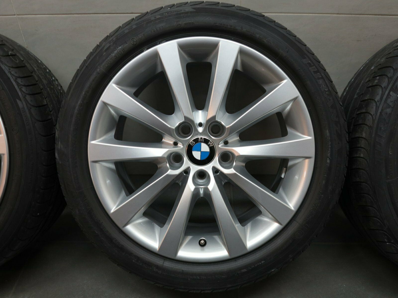 18 pouces roues d'été originales BMW Série 5 F10 F11 Série 6 F12 F13 F06 à rayons en V 328 (B65)