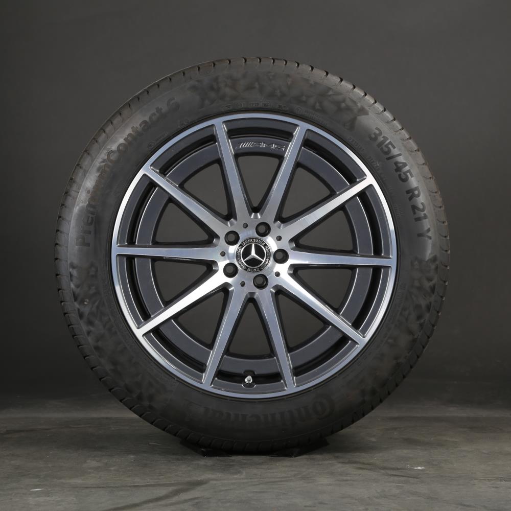 21 pouces d'origine Mercedes GLS63 AMG roues d'été A1674018100 pneus d'été