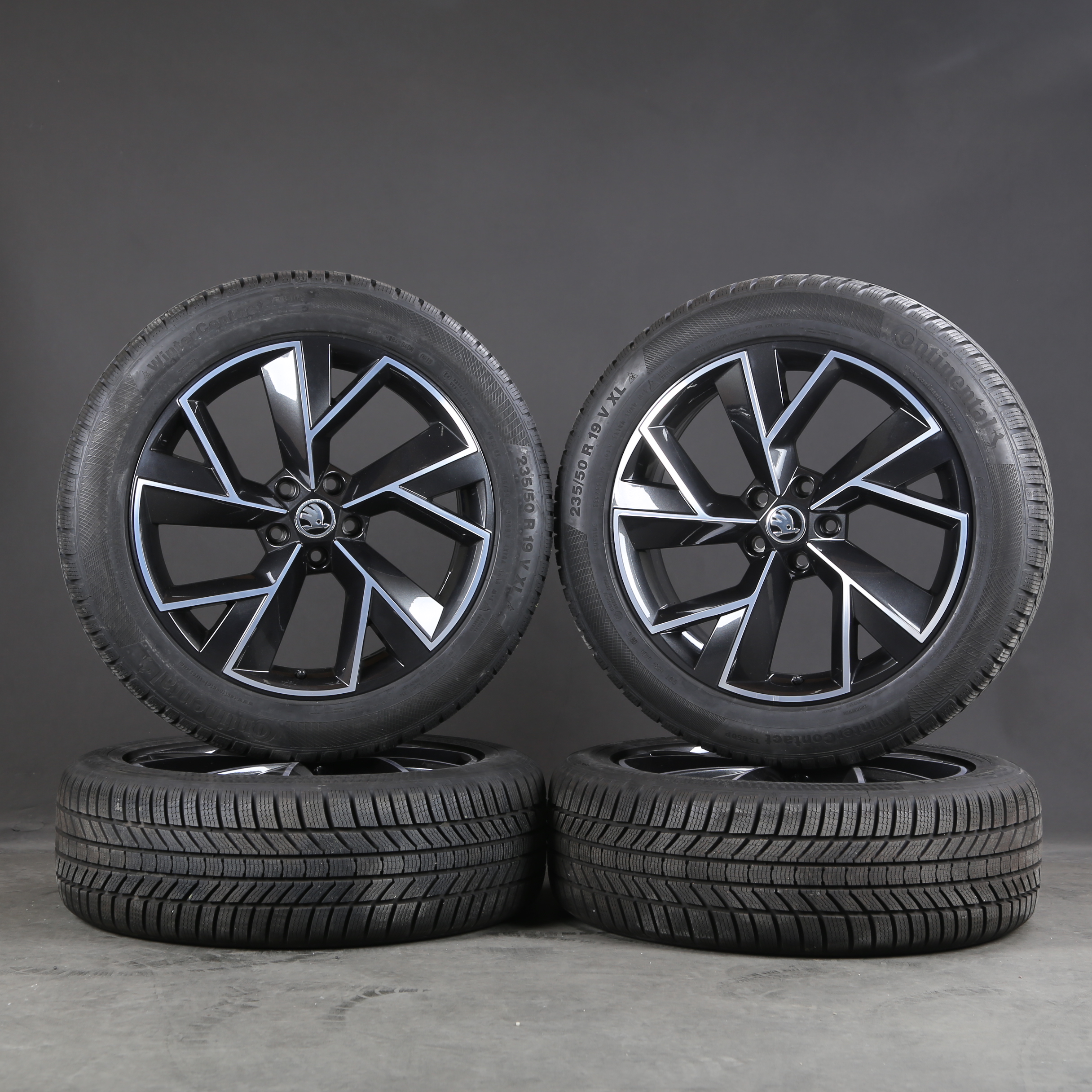 19 pouces roues d'hiver d'origine Skoda Kodiaq NS7 Triglav 565601025M pneus d'hiver