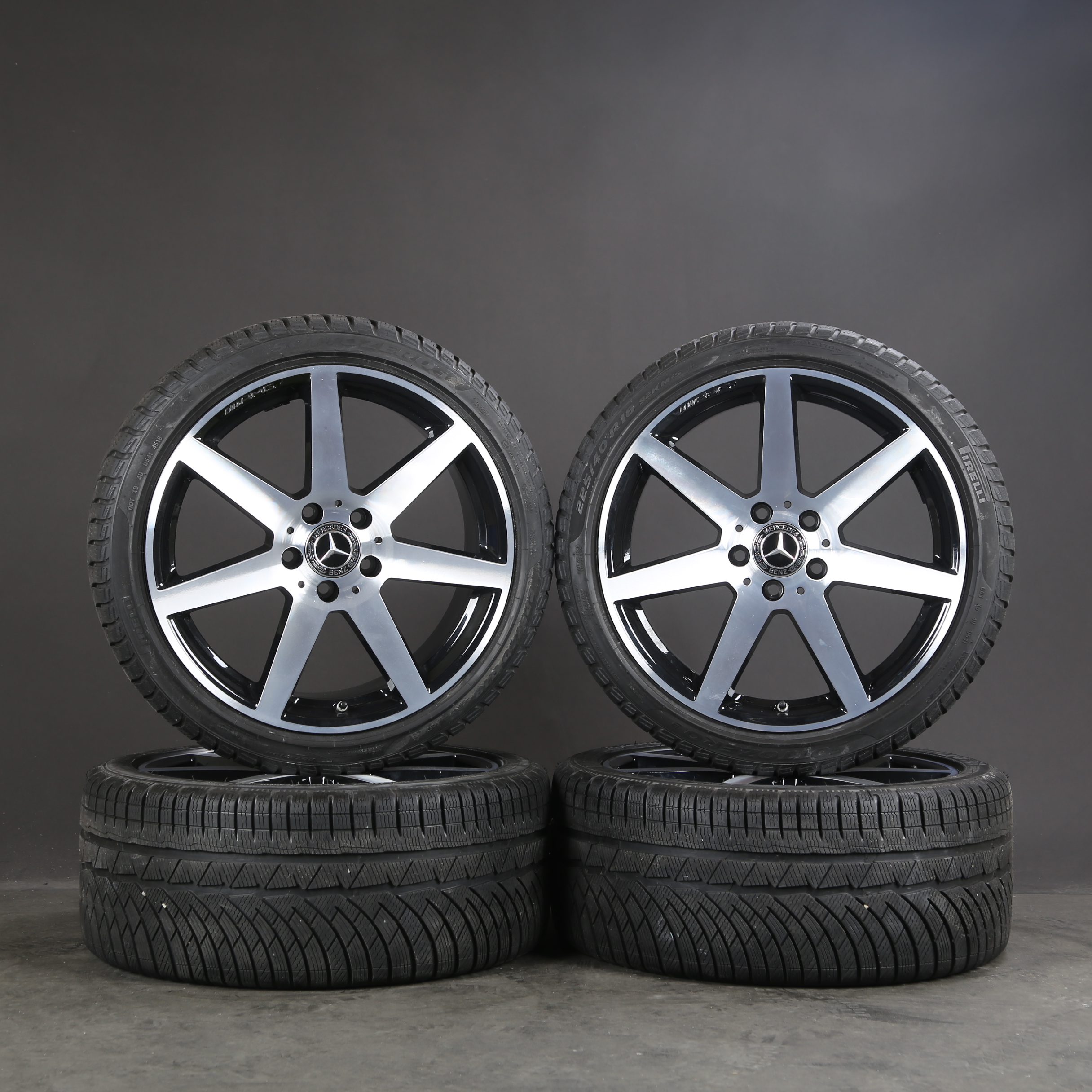 18 inch winter wheels AMG original Mercedes C-Class W204 A2044019802 winter tires