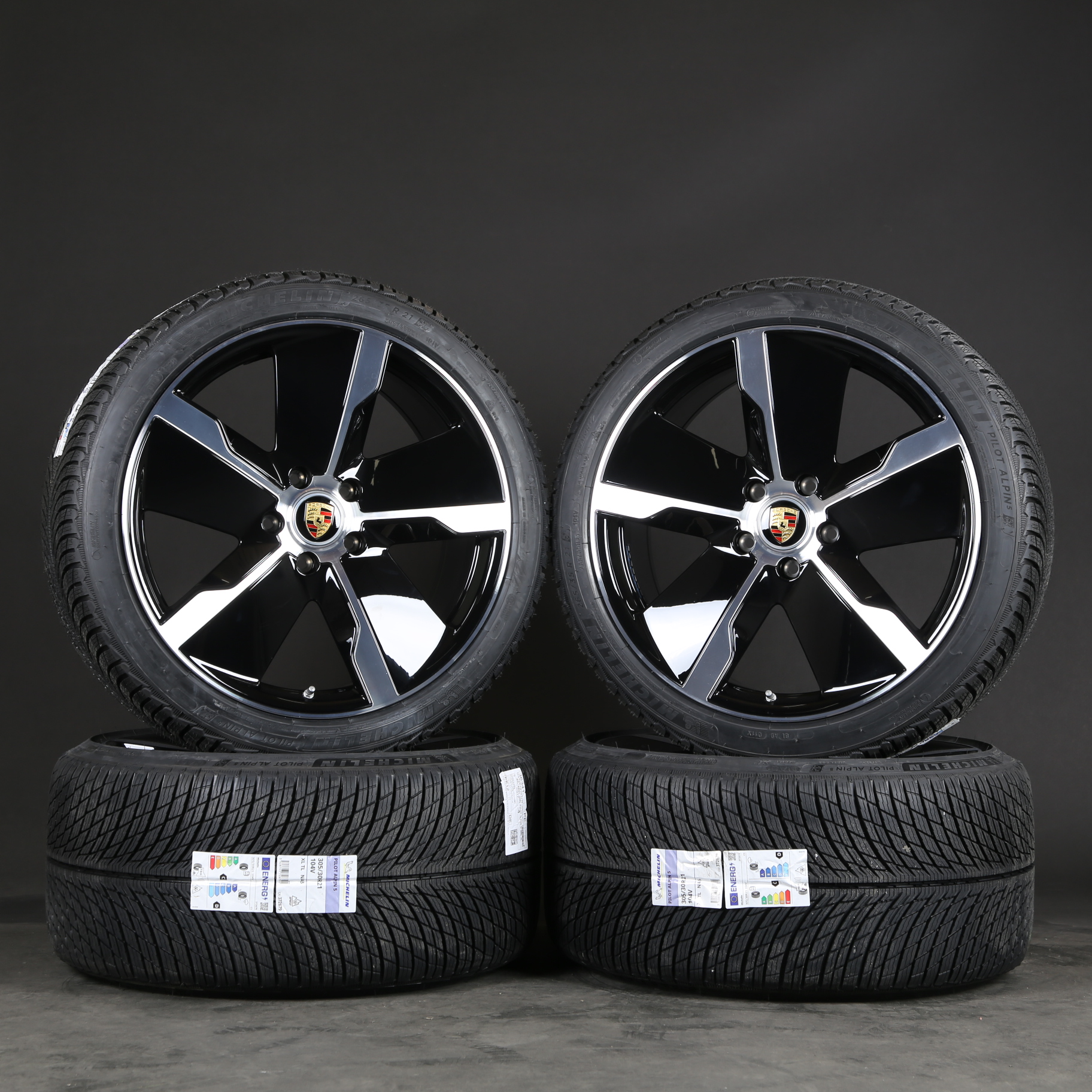 21 pouces roues d'hiver d'origine Porsche Taycan 9J1601025R 9J1601025AC pneus d'hiver