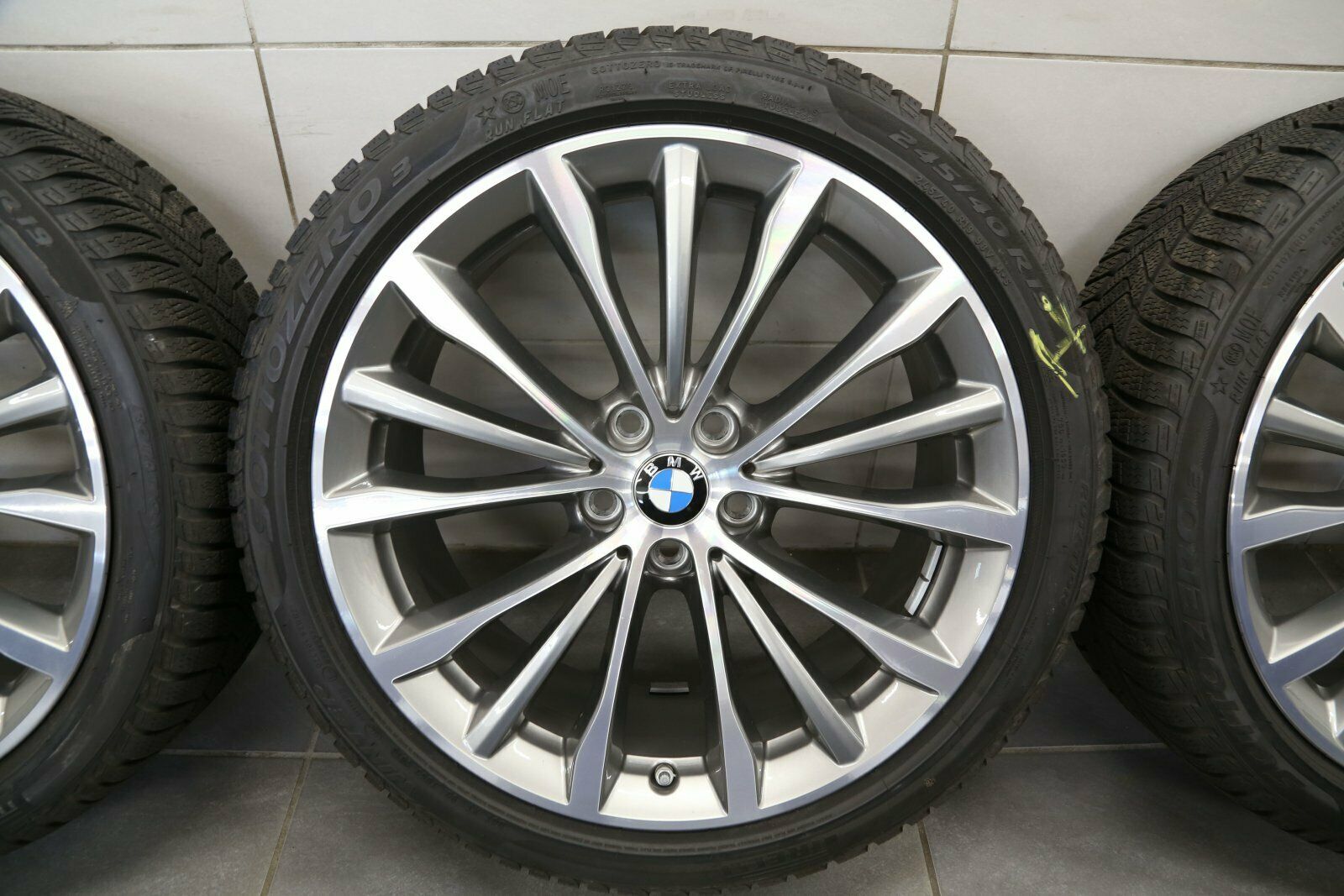 19 pouces roues d'hiver d'origine BMW Série 5 G30 G31 Styling 663 jantes 6873942 bicolor