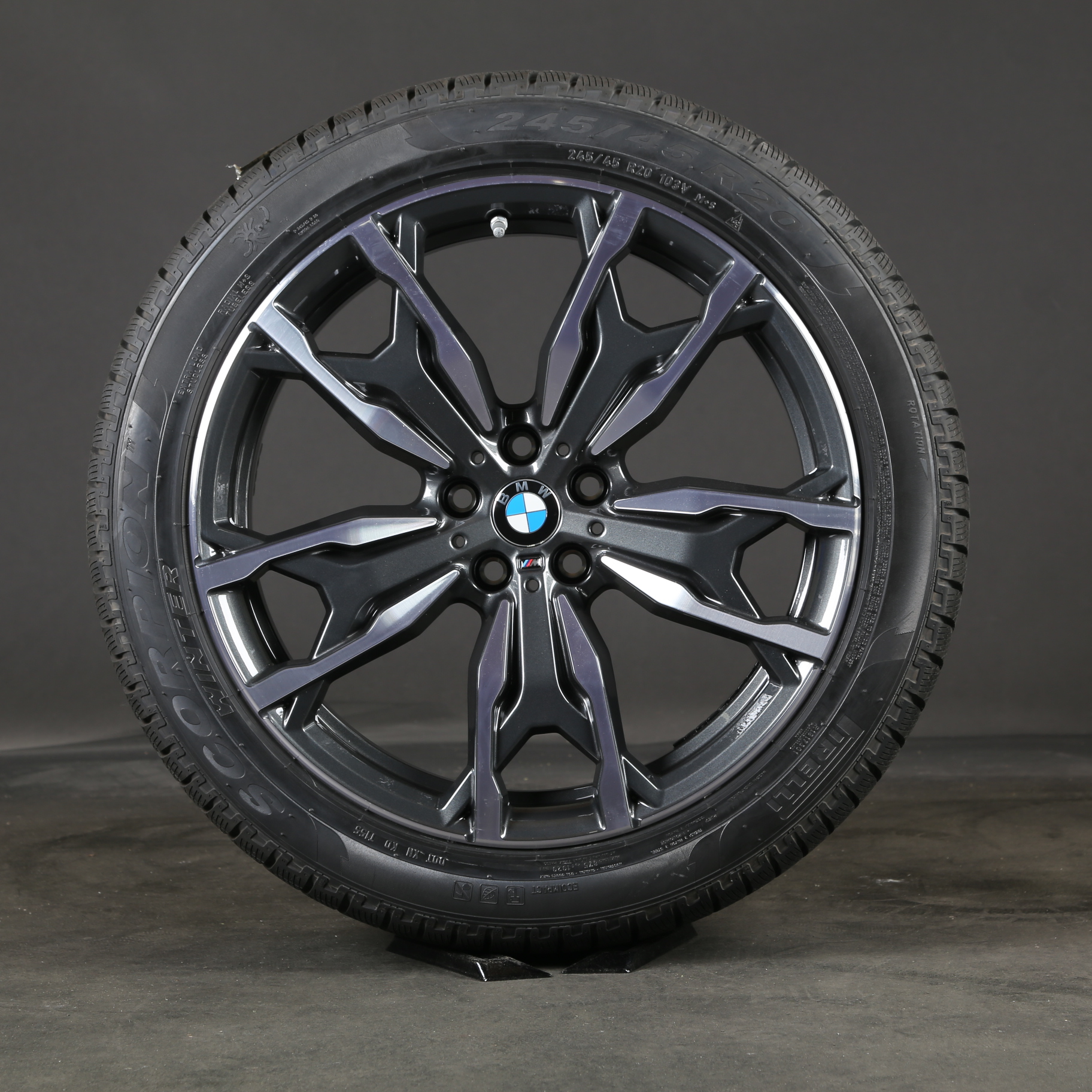 20 pouces roues d'hiver d'origine BMW X3 G01 X4 G02 M787 787M 8073791 Pneus d'hiver