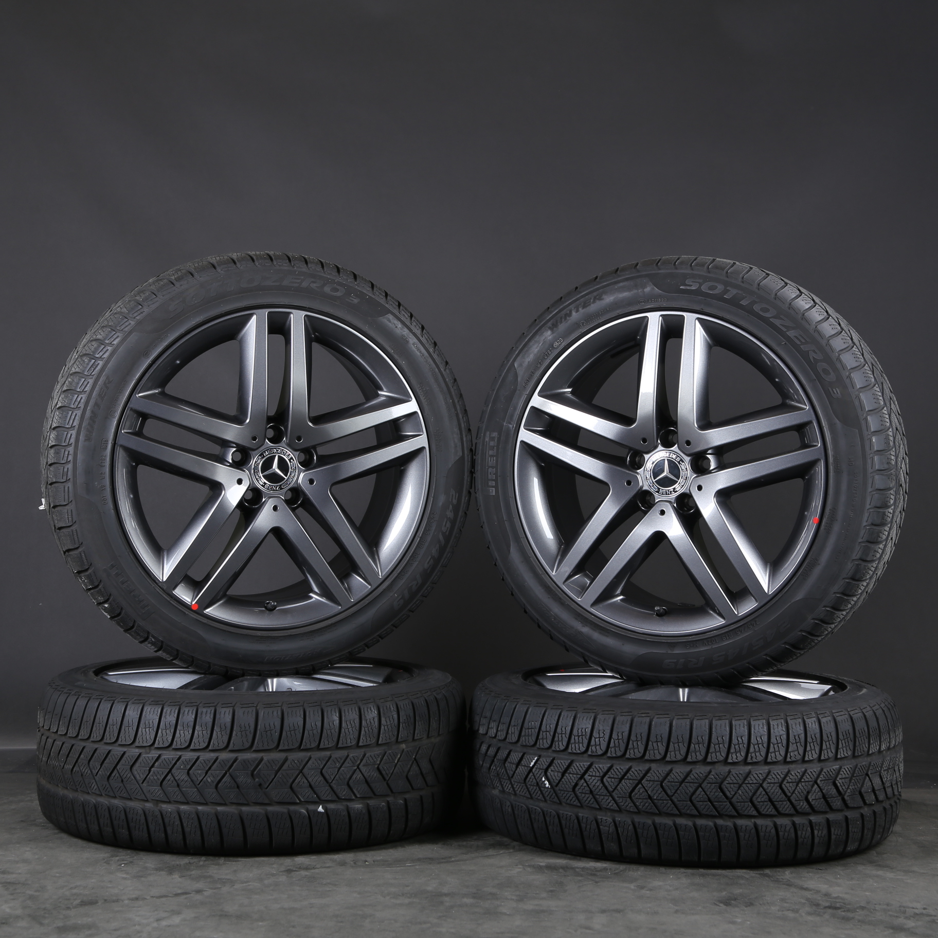 Llantas de invierno de 19 pulgadas originales Mercedes Clase V W447 A4474011500 Neumáticos de invierno