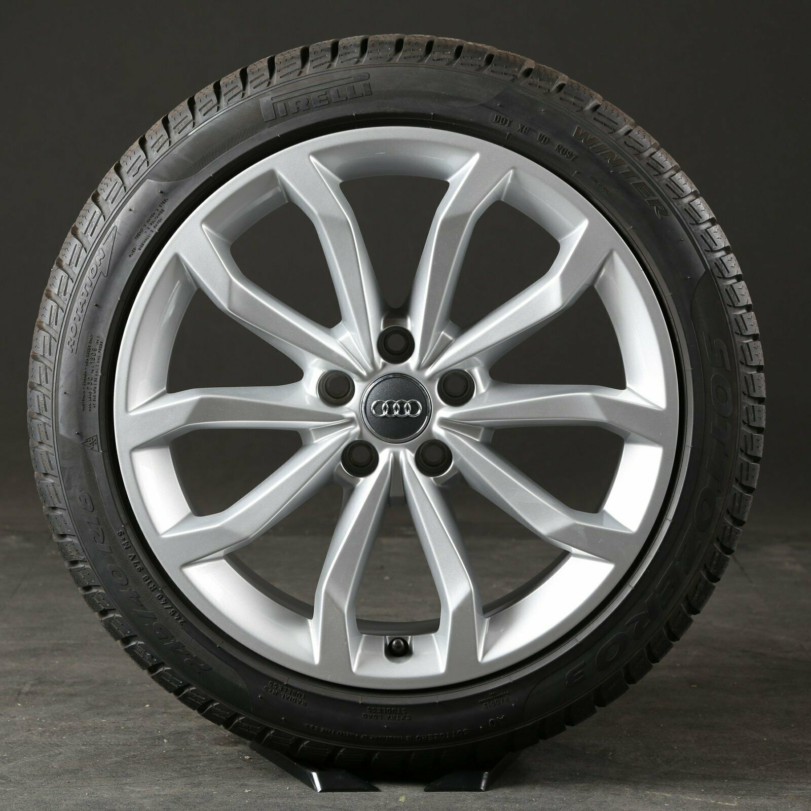 18 pouces roues d'hiver d'origine Audi A4 S4 8W 8W0601025H B9 pneus d'hiver jantes en aluminium