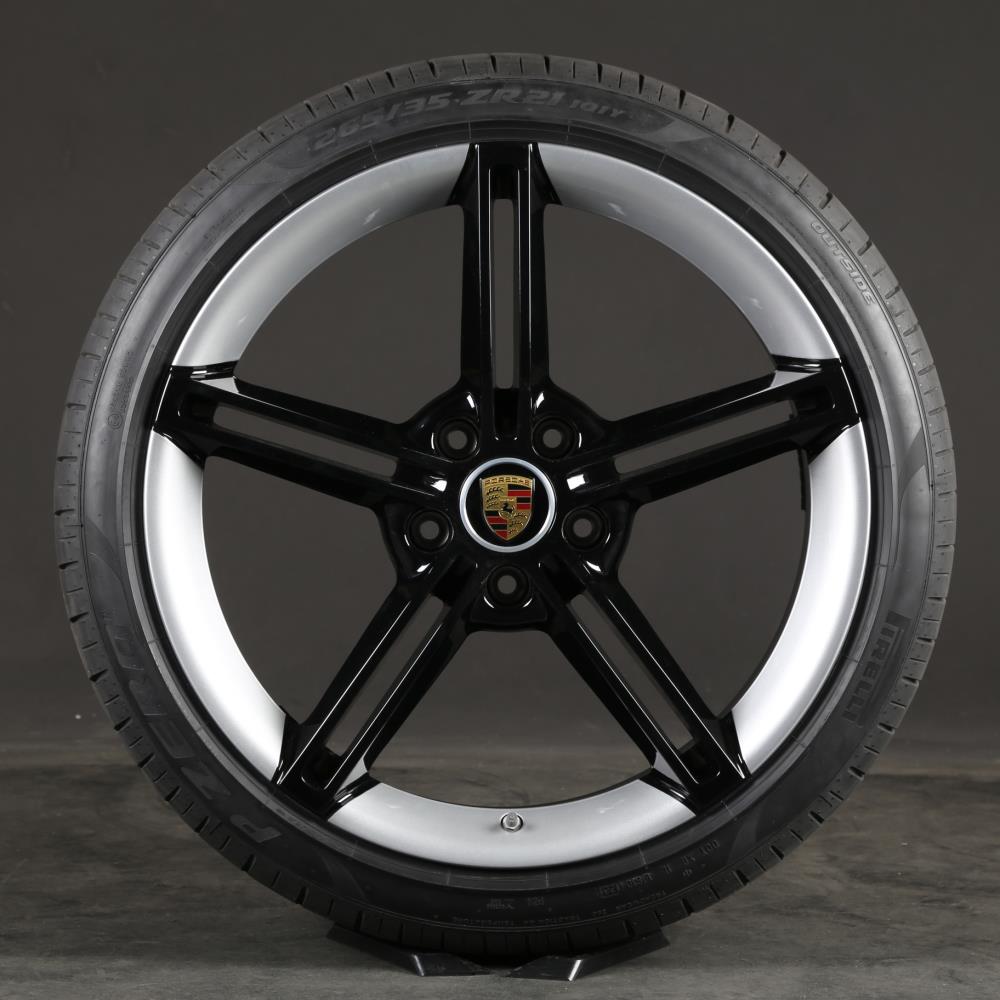 21 inch Porsche Taycan summer wheels original Mission E 9J1601025AA rims