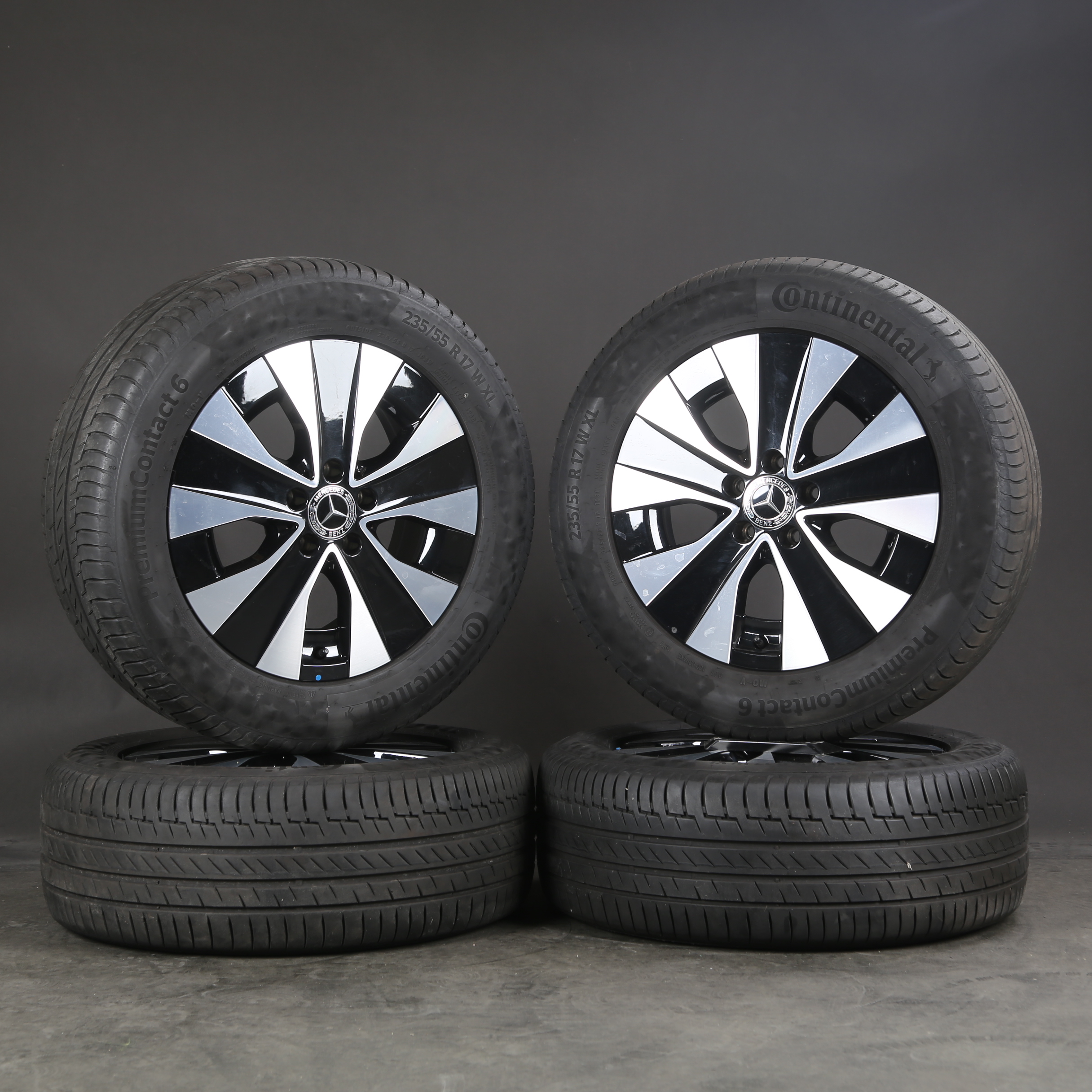 Llantas de verano originales de 17 pulgadas Mercedes Clase V W447 A4474015200 Neumáticos de verano