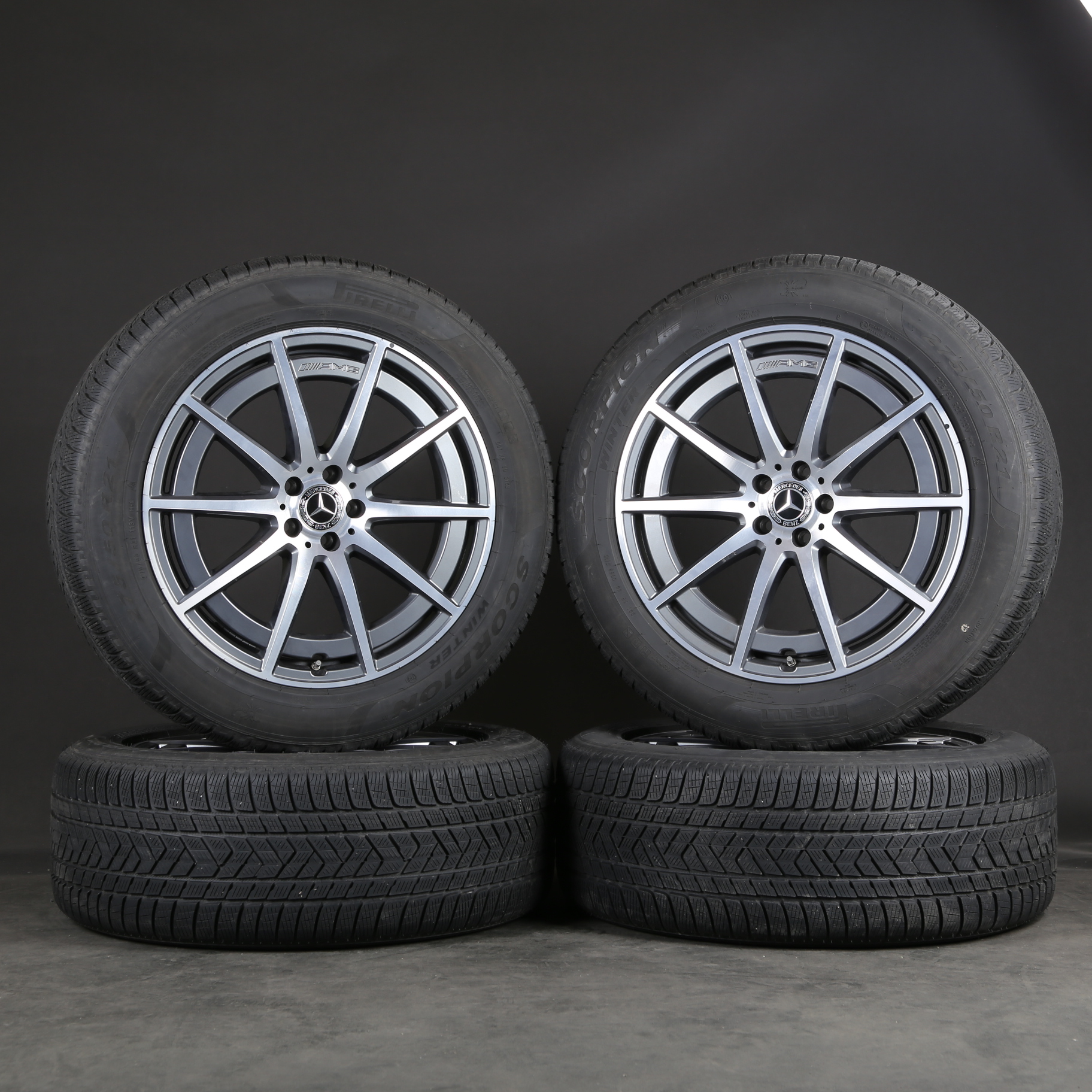 Original 21 pouces roues d'hiver Mercedes GLS63 AMG X167 A1674018100 A1674019400