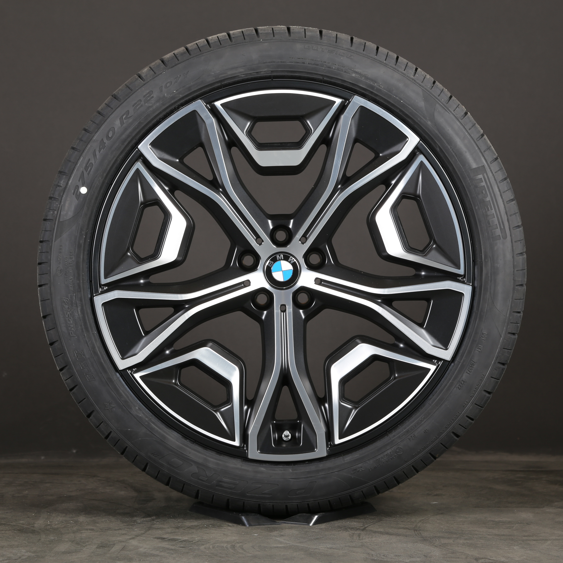 Originale 22 tommer BMW iX sommerhjul i20 aluminiumsfælge Styling 1021 36115A026