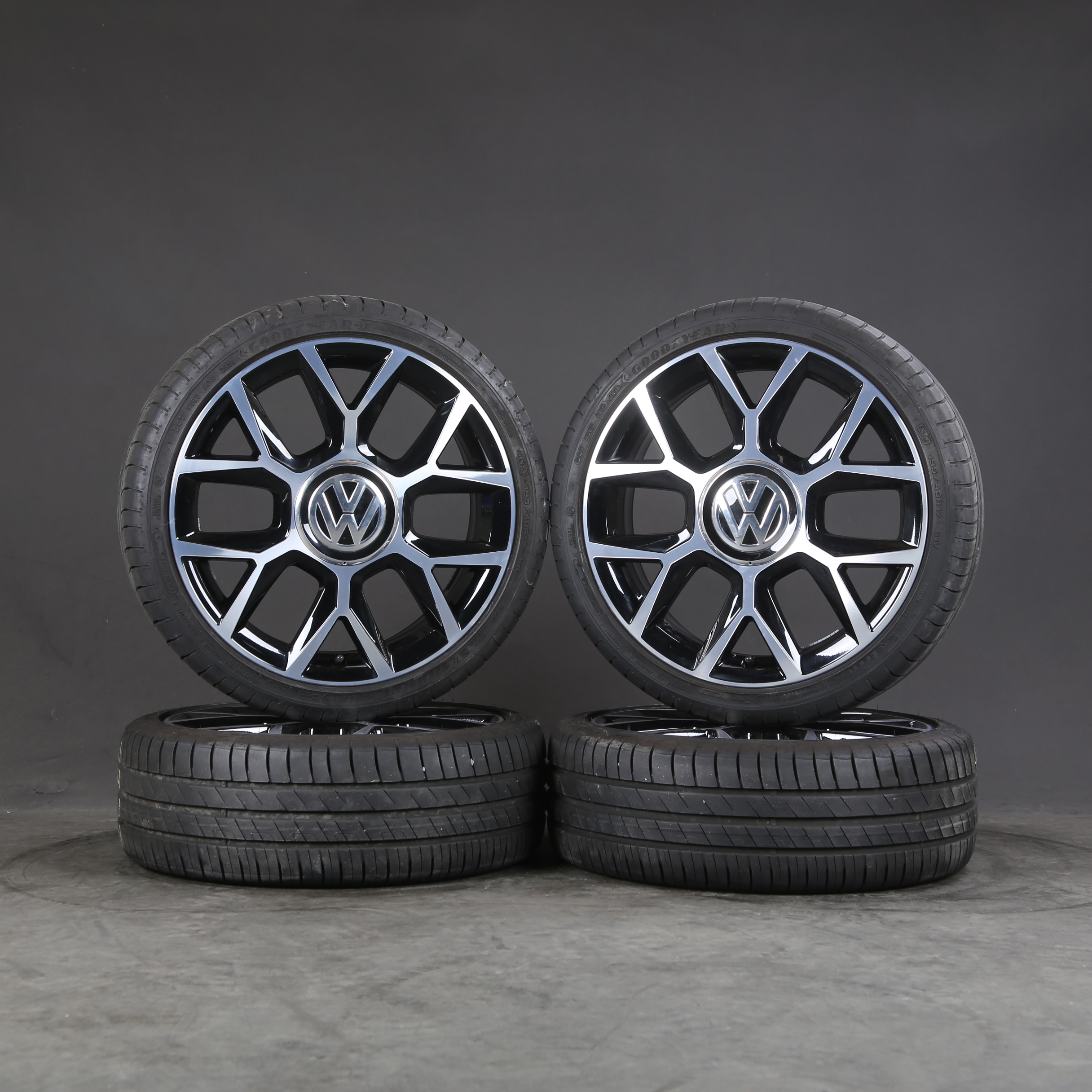 17 pouces d'origine VW UP 1S GTI roues d'été Brands Hatch 1S0601025BN pneus d'été