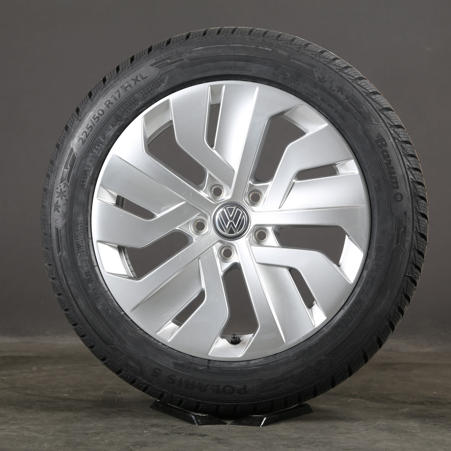 17 pouces roues d'hiver d'origine VW Touran 5T Sharan 7N pneus d'hiver