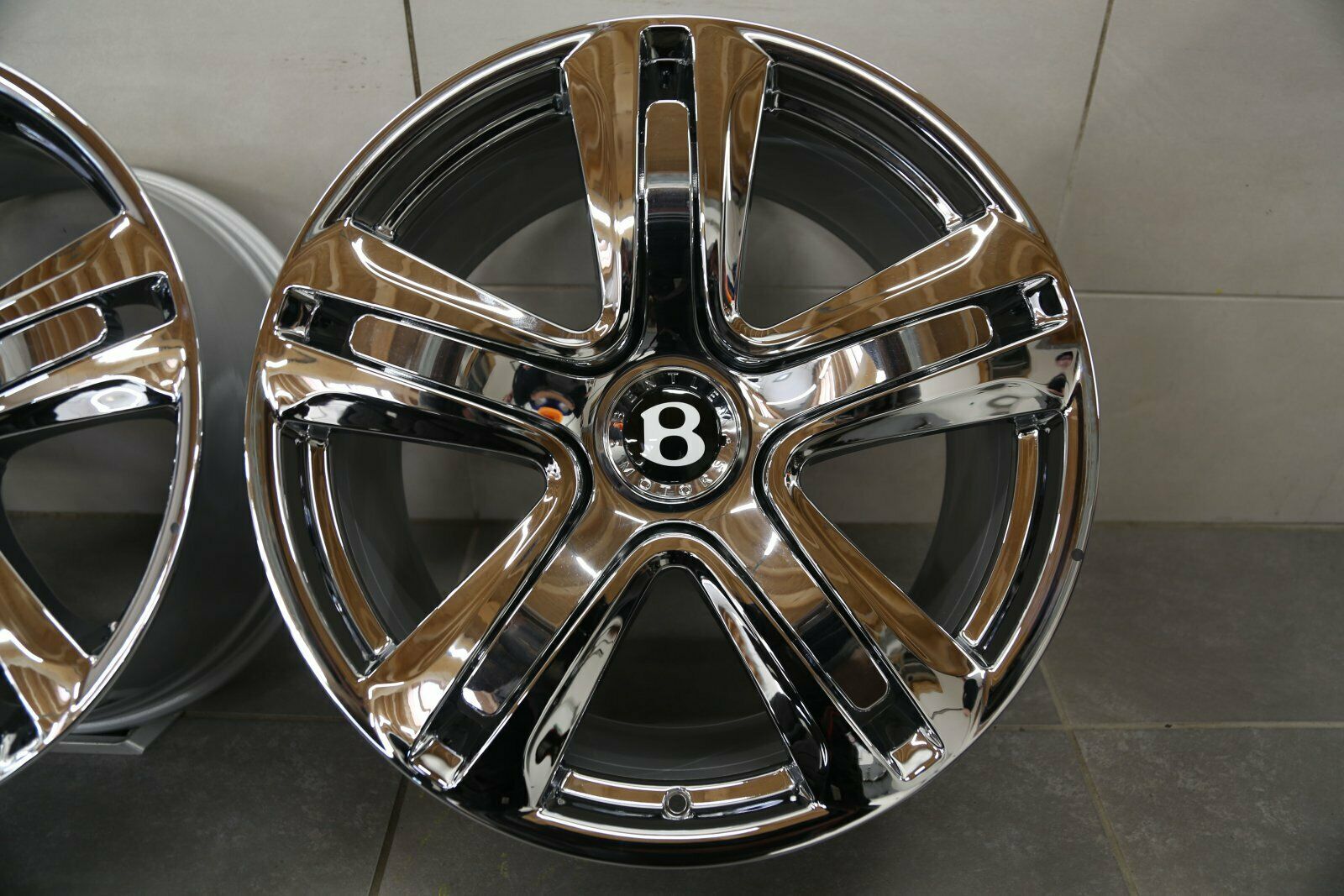 20 pouces d'origine Bentley Continental GT Flying Spur 3W jantes chromées 3W0601025DC