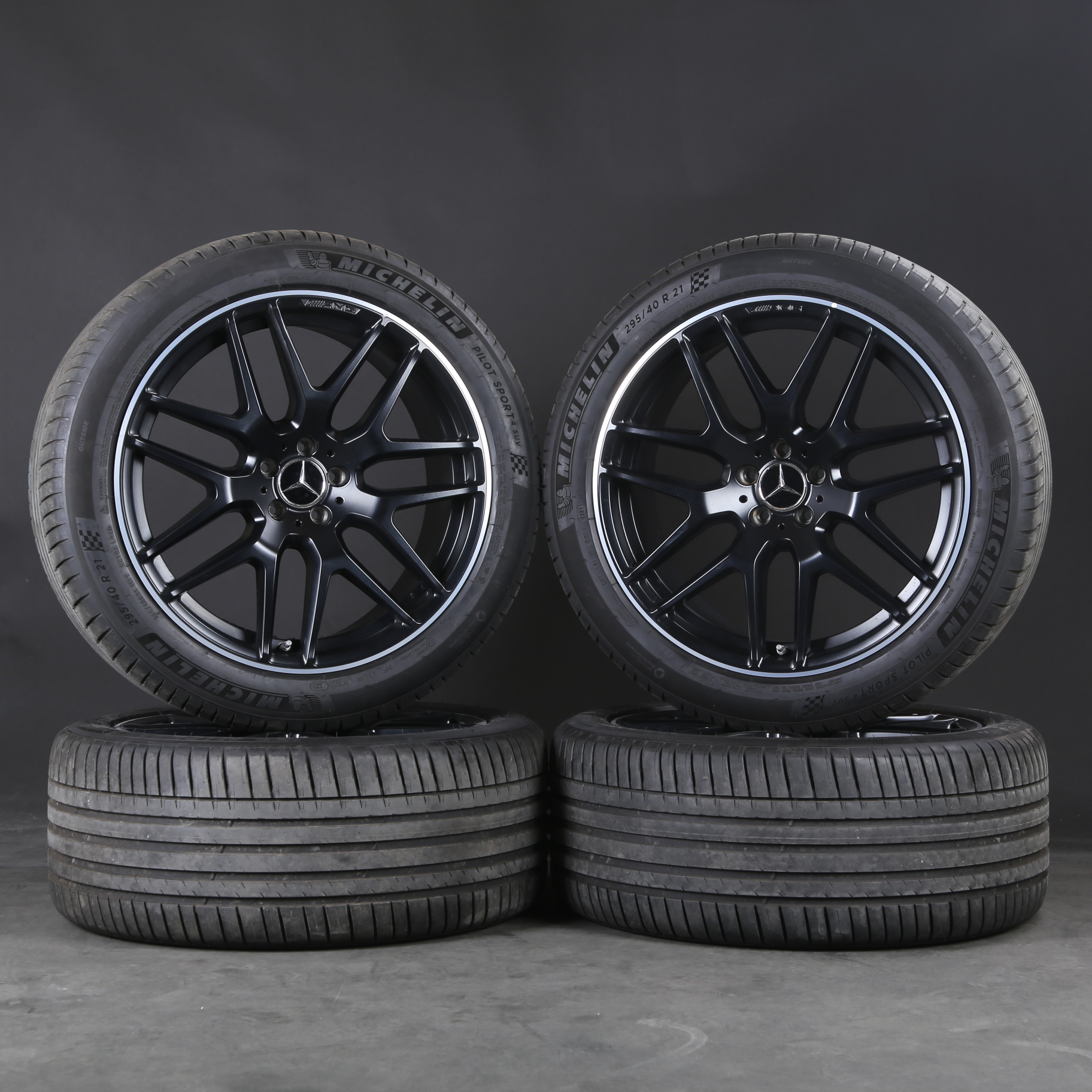 21 pouces roues d'été d'origine Mercedes GLS 63 AMG X166 A1664012800 pneus d'été